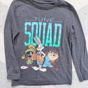 ✨FREE with bundle purchase ✨Tune Squad Kids Gray Long Sleeve Shirt